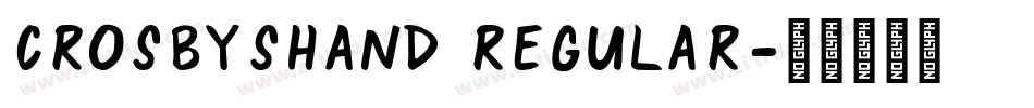CrosbysHand Regular字体转换